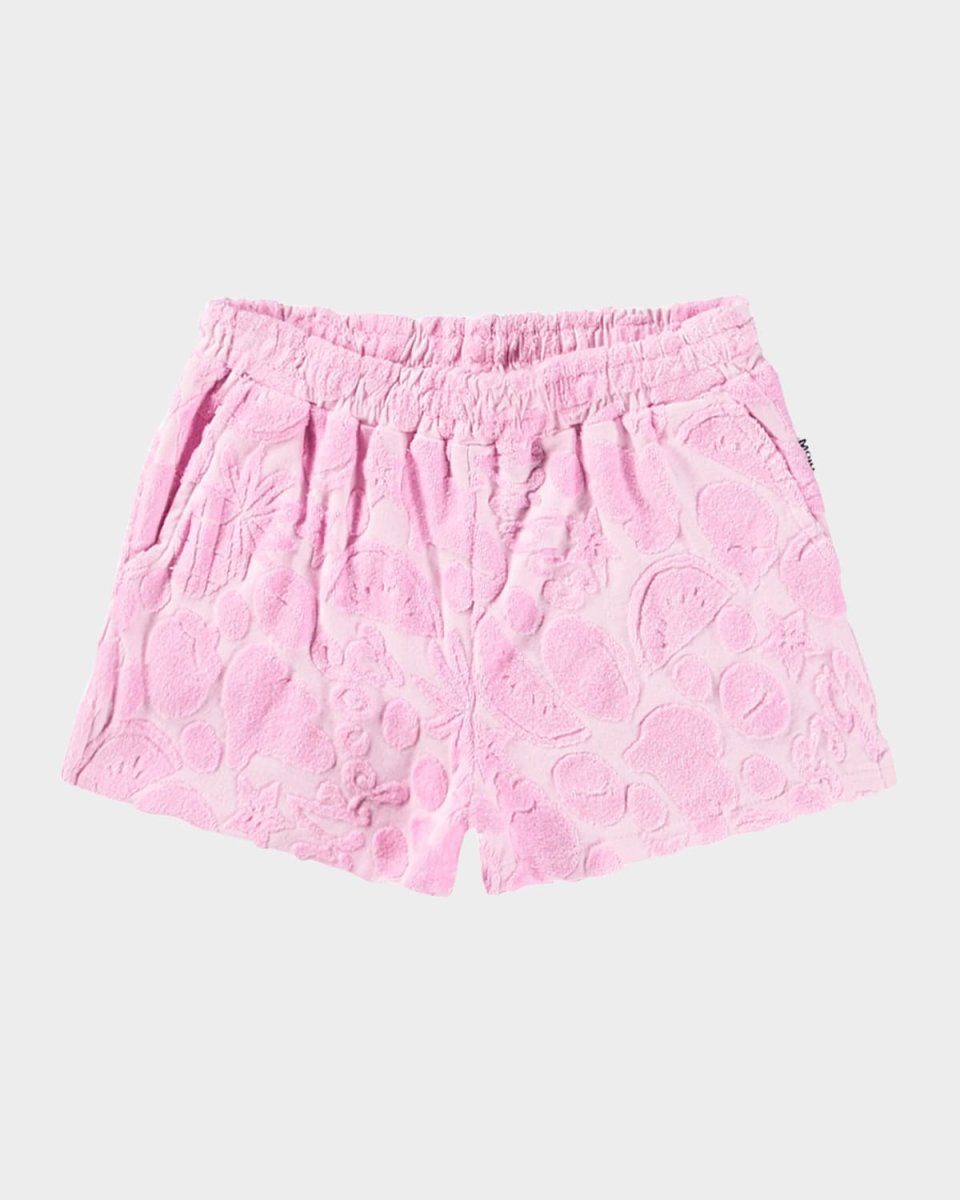 Girl's Angel Textured Woven Shorts, Size 8-16